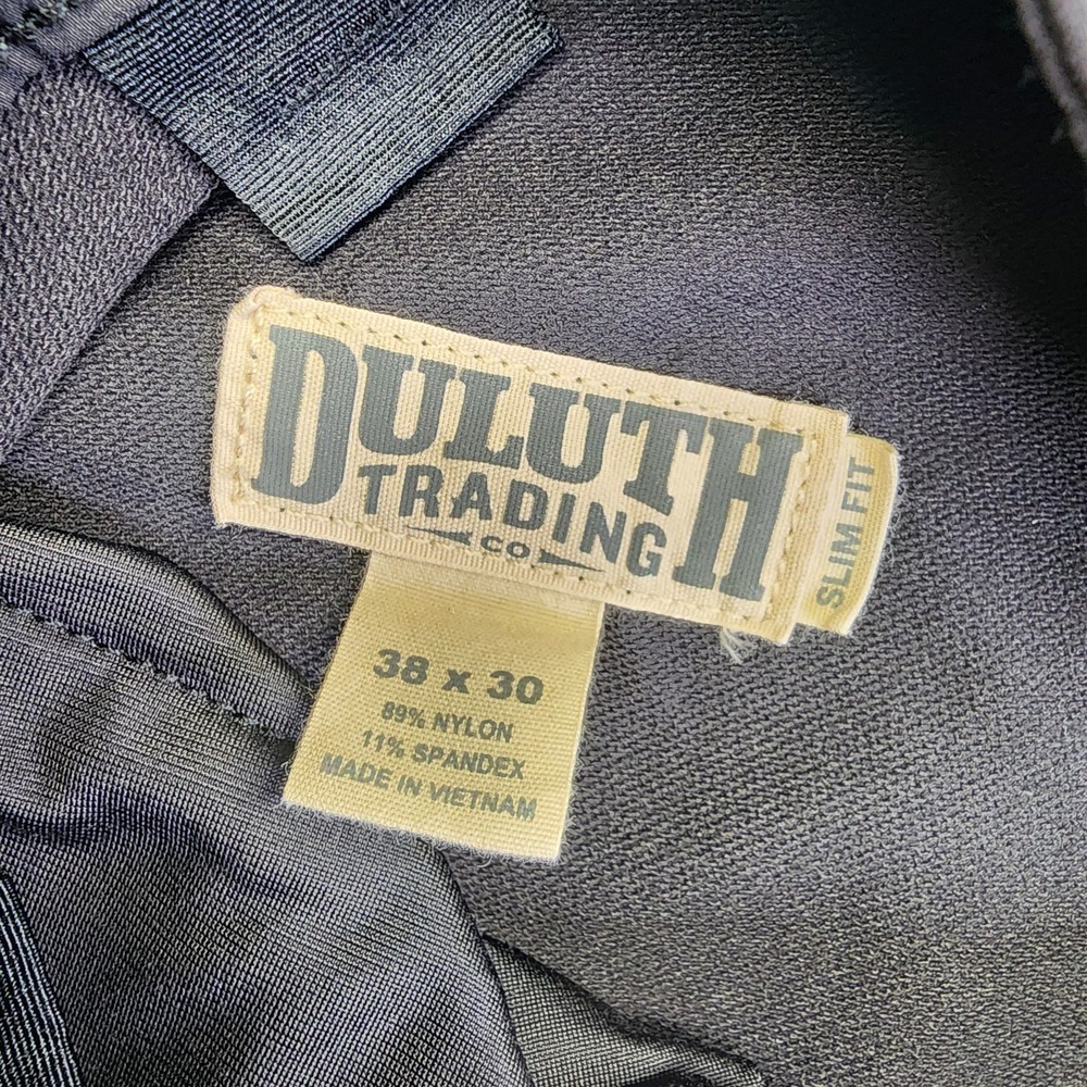 Duluth Trading Co Flexpedition Slim Fit Cargo Pants Men's 38x30 Black 36312 - Picture 7 of 9